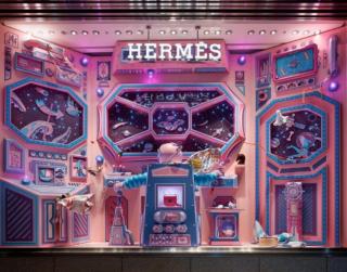 Hermes gamification window display